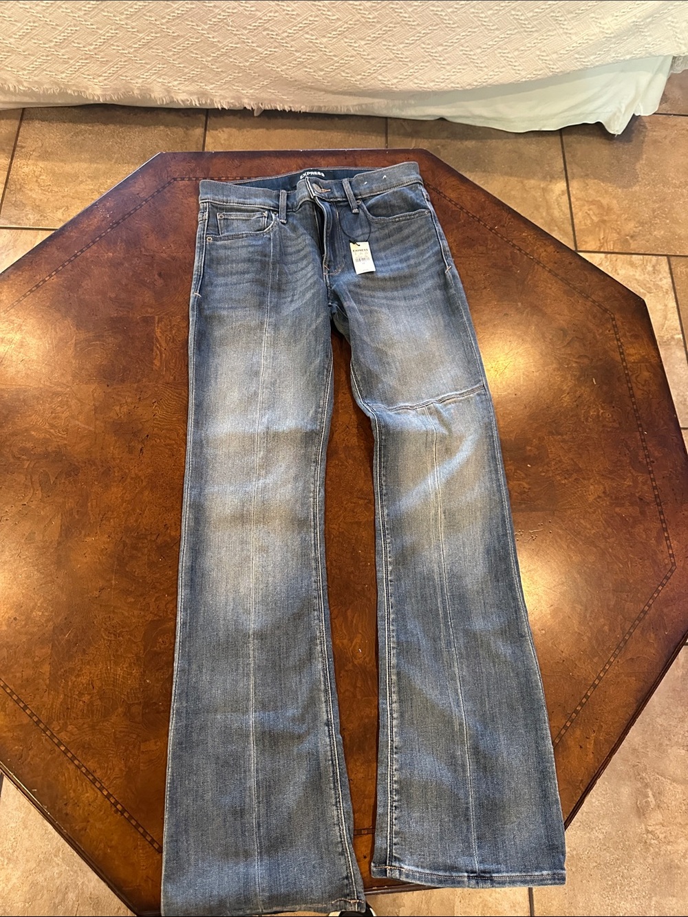 NWT Express Bootcut Jeans in Faded Blue